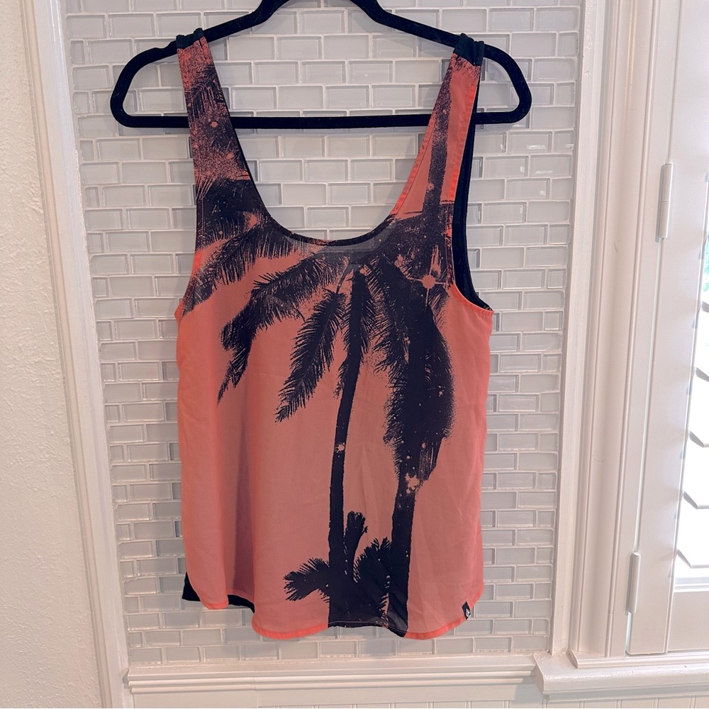 EUC Volcom Palm Tree Tank Top